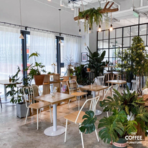 Net red solid wood Square Table restaurant table and chair combination table and chair coffee shop table and chair milk tea shop splicing solid wood semicircular dining table