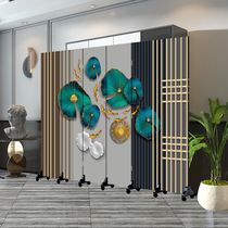 Screen Modern simple living room Bedroom entrance Folding mobile home barrier wall Chinese simple occlusion partition