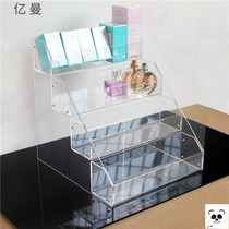 Mask transparent box shelf display stand cosmetics acrylic storage box product display rack