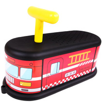 Italian star with childrens Taxi Walker small train indoor slippery car