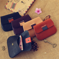 Retro Genuine Leather Coins Zero Money Bag Key Card Bag Crosswalk Male Lady Mini Small Wallet Short Calf Leather Soft Leather