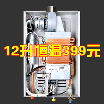 Intelligent thermostatic strong row 16 liters of condensing level energy efficiency natural gas liquefied gas 12L Domestic gas water heater