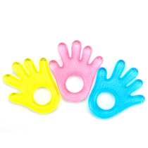 Newborn baby molar stick Anti-eating hand palm water-injected teether Baby food grade bite music 3 toys 4 months