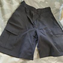 BDU blue shorts with 6 pockets and polyester cotton plate cloth