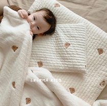 LLK | Korean Dottodot limited embroidery baby cotton mattress anti-mite kindergarten nap folding portable