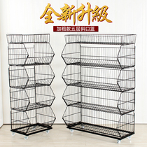 Snack shelves diagonal Basket supermarket store commissary convenience store shelf toy store store store shelf display rack