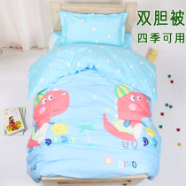 Kindergarten quilt three-piece cotton core double gallbladder seven-piece set nap quilt cotton core cotton childrens bedding