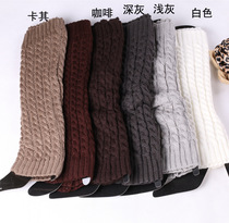 Warm wool knitted socks thick ladies pile socks leg set Joker foot cover autumn and winter fashion