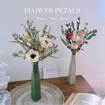 Immortal dried flower bouquet real flower natural air dried eucalyptus vintage vase living room decoration home furnishings Nordic style