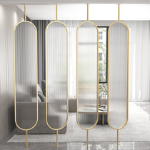 Nordic light luxury rotatable screen partition tempered Changhong glass simple living room blocking wall bedroom porch barrier