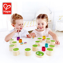 Hape worm Memory Game baby Intelligence 3 years old bamboo boys and girls Childrens beneficial intelligence toys early education parent-child
