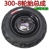Electric trolley tire construction site trolley tire 300-8 tire assembly electric trolley tire