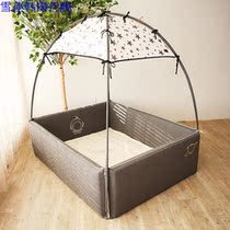 International direct delivery Korean baby cotton bed bed game fence with toy hanger universe