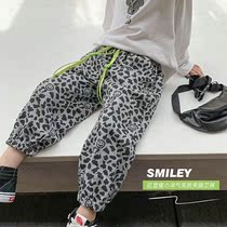 2021 new boys autumn personality joker loose pants mens treasure foreign style casual pants childrens autumn tide trousers