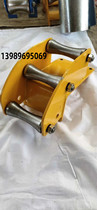 Small steel wheel cable pay-off pulley heavy alloy steel wheel nylon wheel straight running pulley pulley steel wheel wellhead