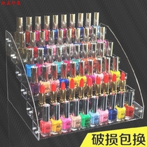 Nail gum small stepped stalls for light therapy glue lipstick rack Cosmetics Nail Polish shelf display rack