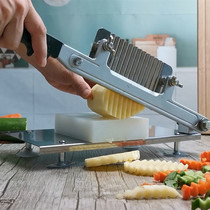 Wolf Tooth Fries Sword Wolf Tooth Flower Knife Flower Knife Flower Wave Knife Commercial Langya Potato Cutting Fancy