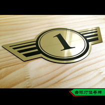 Boutique new billiard table thin light number signage billiard hall supplies ball room advertising decorations nameplate accessories