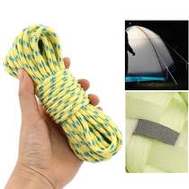 Outdoor 5mm thick reflective rope 10 20 50m tent rope ground nail drawstring canopy accessories clothes windproof rope