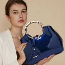 Chao brand 2022 new patent leather glossy womens shoulder bag cross-body shape bag bride wedding bag handbag woman