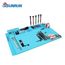PCB repair silicone pad S180 S170 S160 hot air gun welding station pad BGA high temperature insulation pad