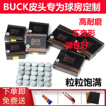 BUCK billiard cue leather head snooker small head table golf club head 10mm black eight heads nine club table ball supplies