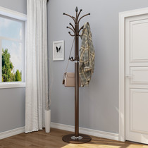 Modern minimalist hanger floor-to-ceiling coat rack bedroom hanger living room with clothes shelf stone base large hanger