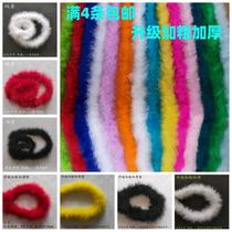 Thickened feather strips extended encrypted turkey feather strips ostrich hair wedding decoration stage fur clothing accessories
