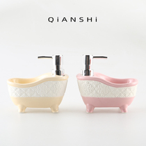 Ceramic Emulsion Split press Bottle Handwashing Liquid Bath Lotion Lotion Lotion Shampoo Bath Type Hotel Soap Liquid