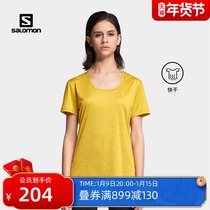 salomon salomon Womens Sports Short Sleeves 21 Years Summer New Running Quick Dry T-shirt AGILE SS TEE