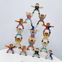 Circus Hercules stacked high challenge balance limit parent-child interactive table game childrens stacked Music Toys