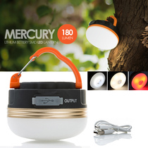 Outdoor LED camping tent light USB rechargeable emergency light magnet adsorption hanging light lighting waterproof light Camp Light