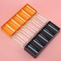 Chip holder clear crystal box can hold 100 chips diameter 40 or 43 two optional