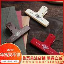Japanese HIGHTIDE PENCO clip vintage colorful plastic ticket clip storage food stationery Handbook clip
