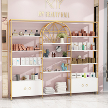 Cosmetics display cabinet Beauty salon light luxury skin care product rack Bag display cabinet Nail shop display rack shelf