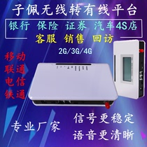 Zipei Mobile Unicom Telecom wireless access platform SIM mobile phone card fixed phone to wired can be connected to recording security