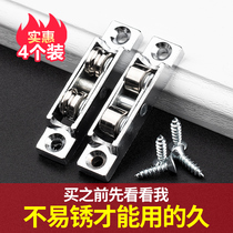 4 plastic steel double wheel plastic steel window door and window pulley accessories sliding window glass door adjustable double roller 8088 groove wheel