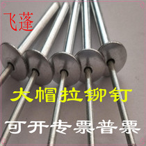  Big head pull rivet Big cap l pull rivet Pull rivet along the big head big cover big side Pull rivet Core pulling rivet Aluminum rivet