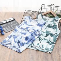 Childrens vest summer new thin boys sleeveless top for childrens camouflage quick-drying outdoor sports halter top