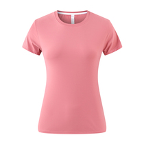 2021 womens sports running quick-drying t-shirt short sleeve crew neck summer breathable deodorant training group purchase