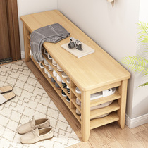 Porch change shoe stool home door long bench shoe rack shoe cabinet sitting stool integrated into the door can be seated