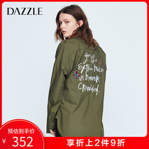 Dazzle new army style letter Embroidery Shirt 2a3c4041q