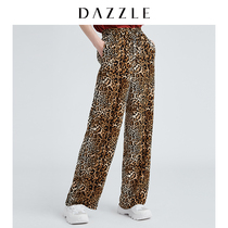 DAZZLE ground element 2019 autumn suit new animal pattern set downloaded straight tube ground trousers 2G3Q4246W
