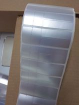 Jewelry label paper matte silver bright white PET horizontal and vertical partition glue printing tag 75*25*1000 customization
