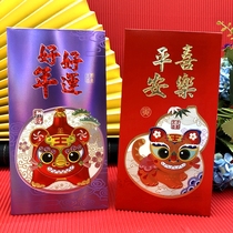 2022 Spring Festival the Year of the Tiger New Year red envelope cartoon Three-dimensional personality creative red envelope Chinese style high-end profit seal