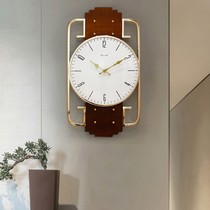 New Chinese timepiece hanging clock Living room Home hanging watch China Wind modern minimalist clock hanging wall Nordic type quartz clock