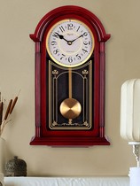 Swing quartz clock silent old hanging clock creative clock Atmospheric Clocks at the time of the whole point of the Chinese hanging bells living room