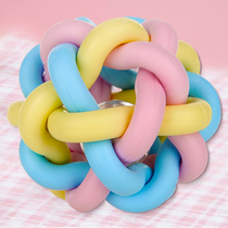 Dog toy Bell elastic ball small dog pet supplies cat toys colorful ball puppies grinding teeth bite resistant