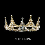 Baroque crown wedding dress headdress bride wedding travel accessories princess crown jewelry Sweet Princess