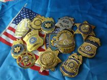 American Metal Badge Remembrance Chapter Los Angeles Chest Chapter Waist Hanging Chapters Large Hat Emblem Uniform Chest of Pure Copper